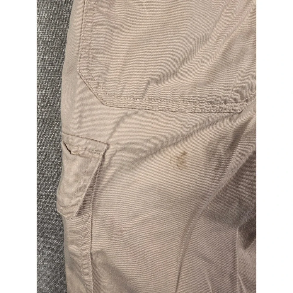 Bugle Boy Mens Khaki Cargo Shorts Tan Cotton Twill Multi Pocket Size 36 Utility